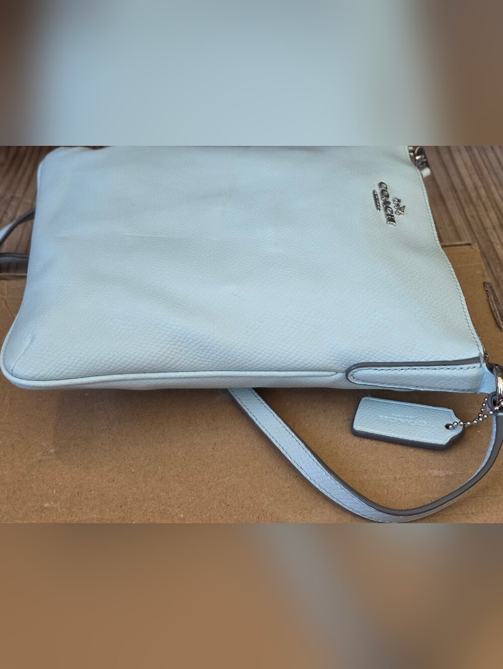Coach Leather Crossbody Bag Mint - Picture 4 of 8
